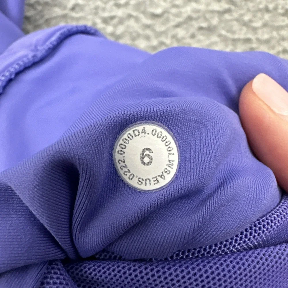 Lululemon Side Pleat High Rise Tennis Skirt Skort Charged Indigo Women's 6